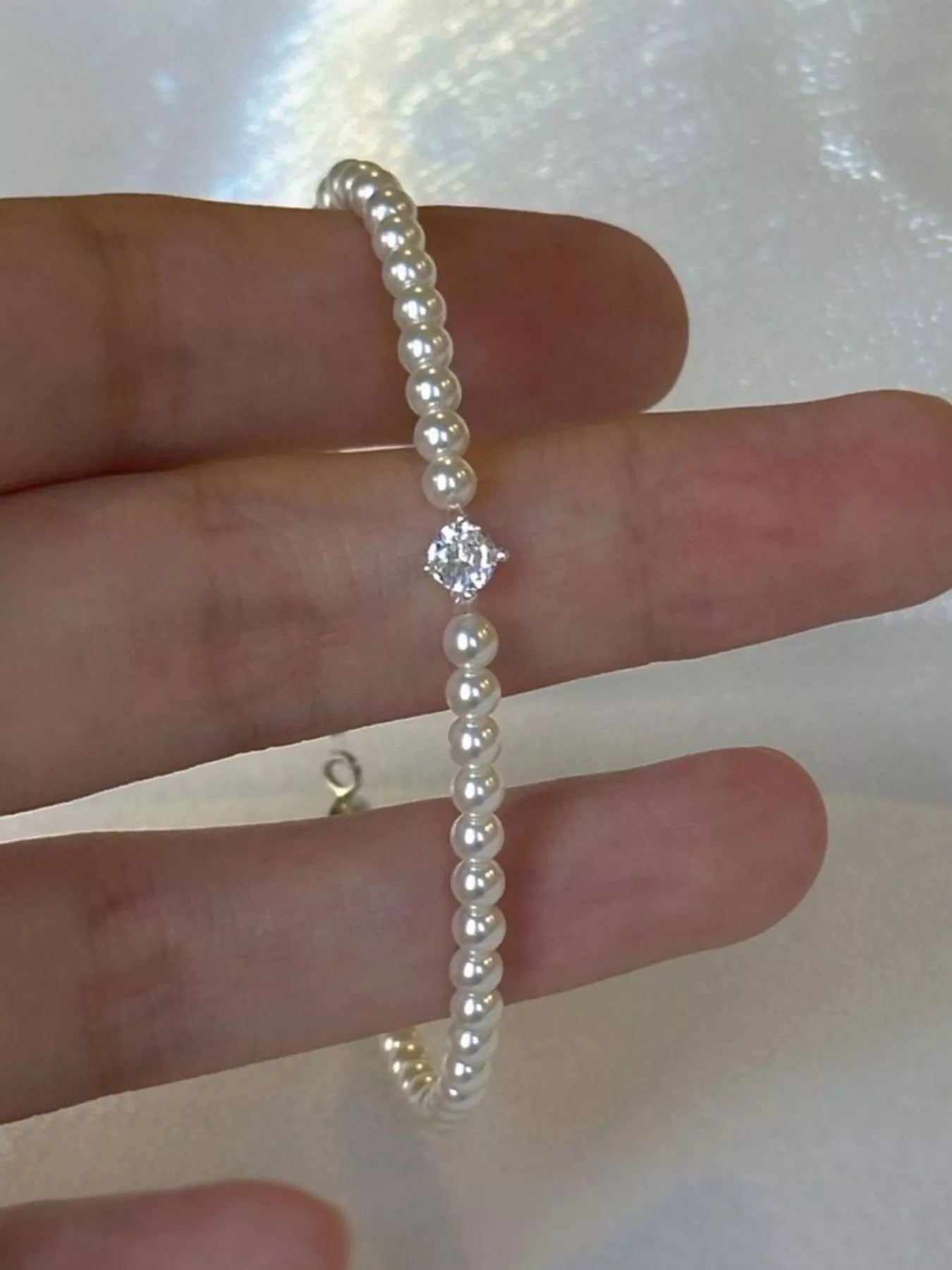 Trendsi Adjustable Pearl Bracelet -