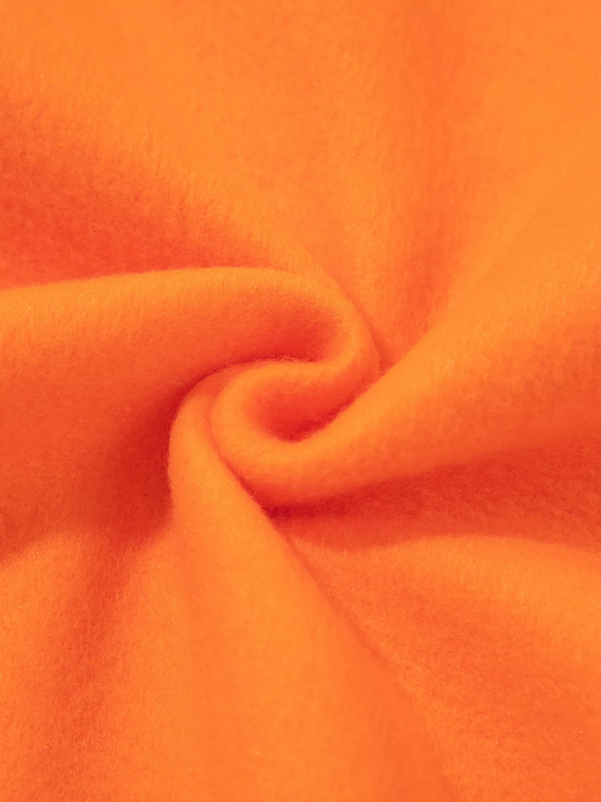 Orange gingham sleeve slogan sweatshirt, detail view
