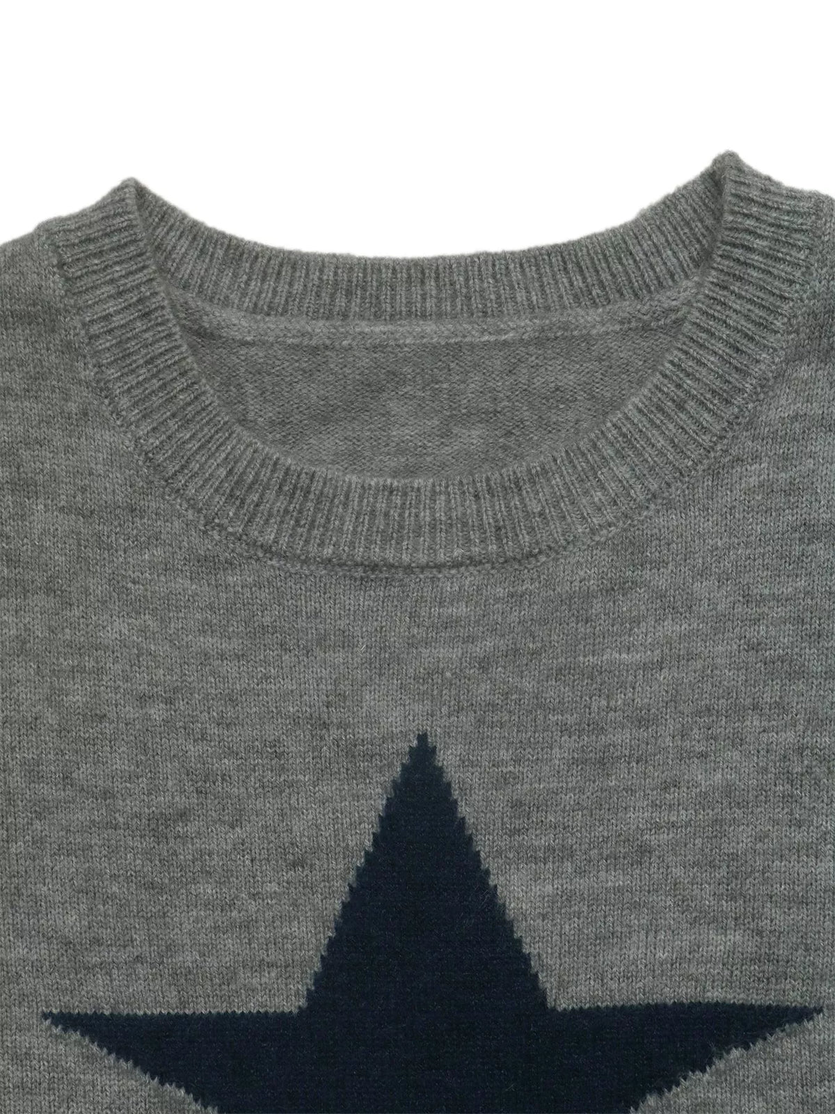 Trendsi Star-Patterned Dropped Shoulder Sweater -