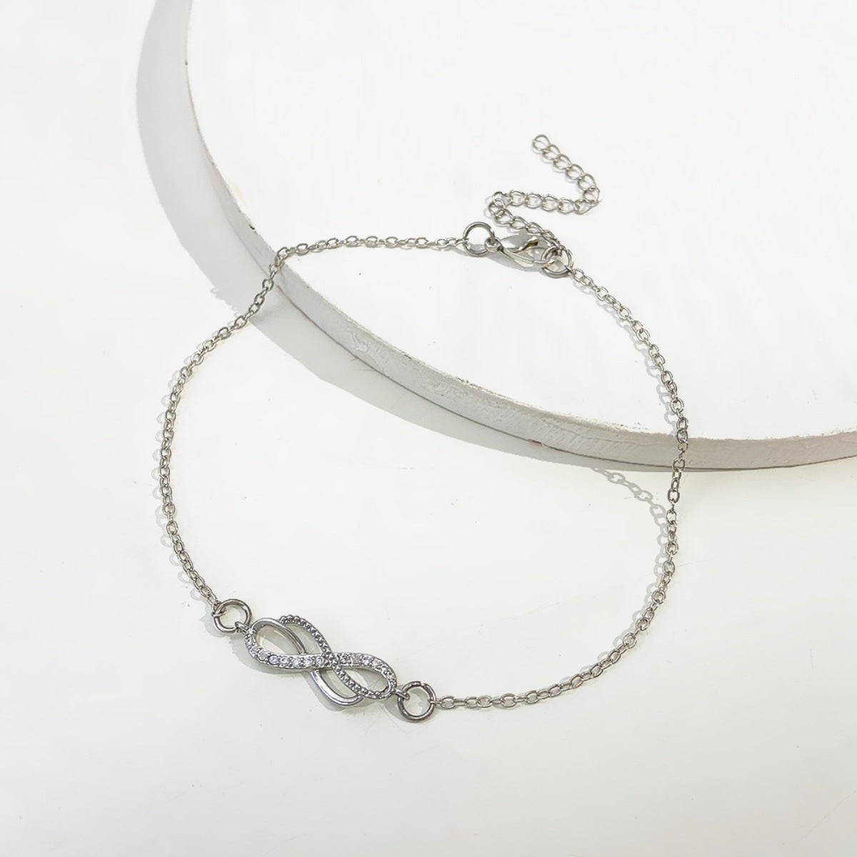 Trendsi Infinity Knot Charm Bracelet -