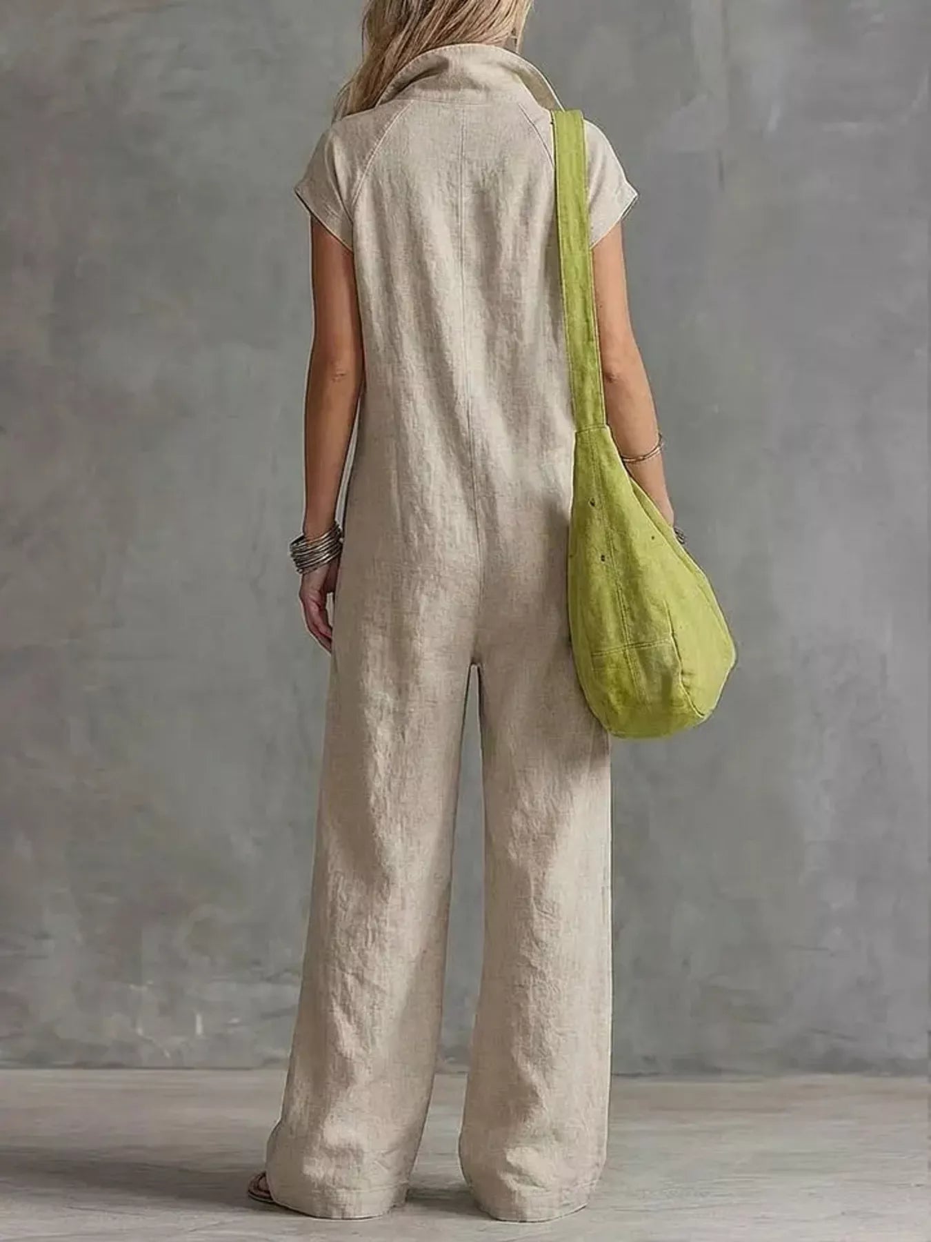 Trendsi Full Size Zip Front Sleeveless Jumpsuit Plus Size -