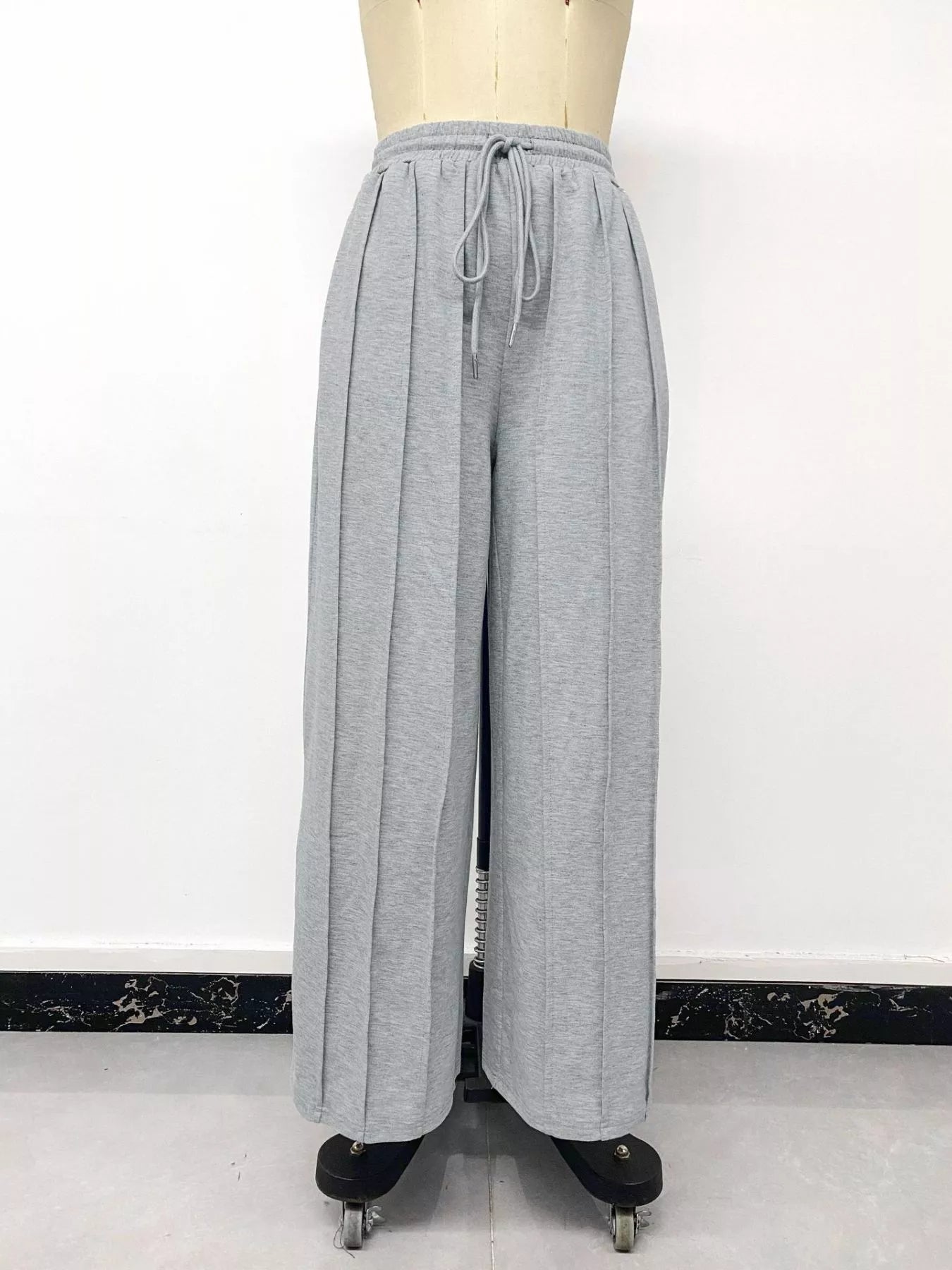 Trendsi Drawstring Wide-Leg Sweatpants -