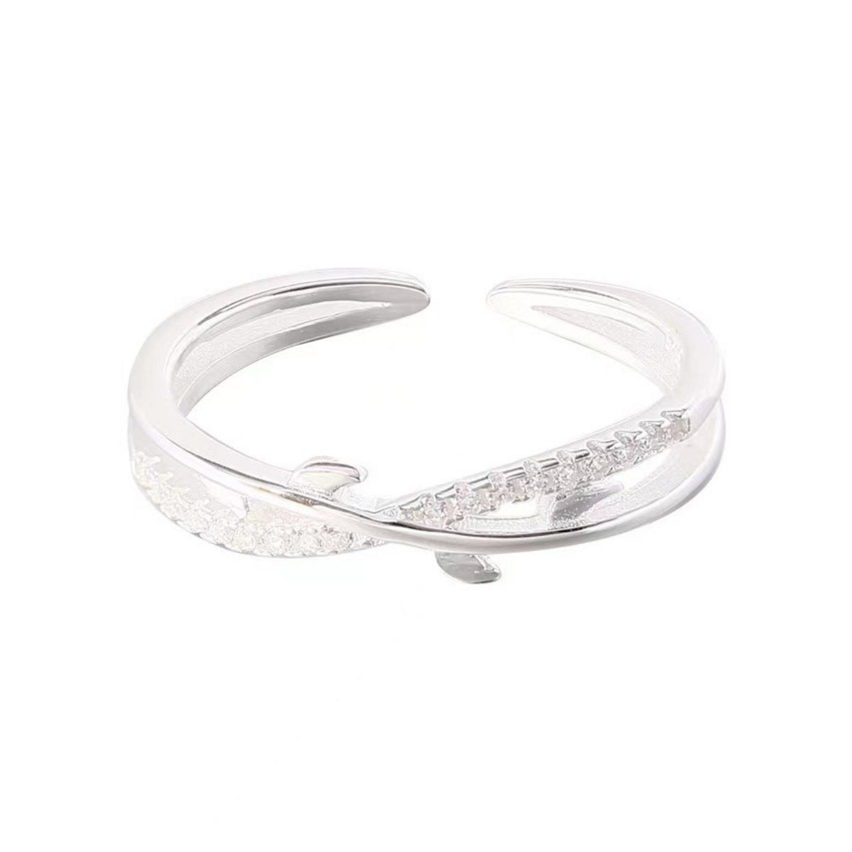 Trendsi 925 Sterling Silver Open Ring -