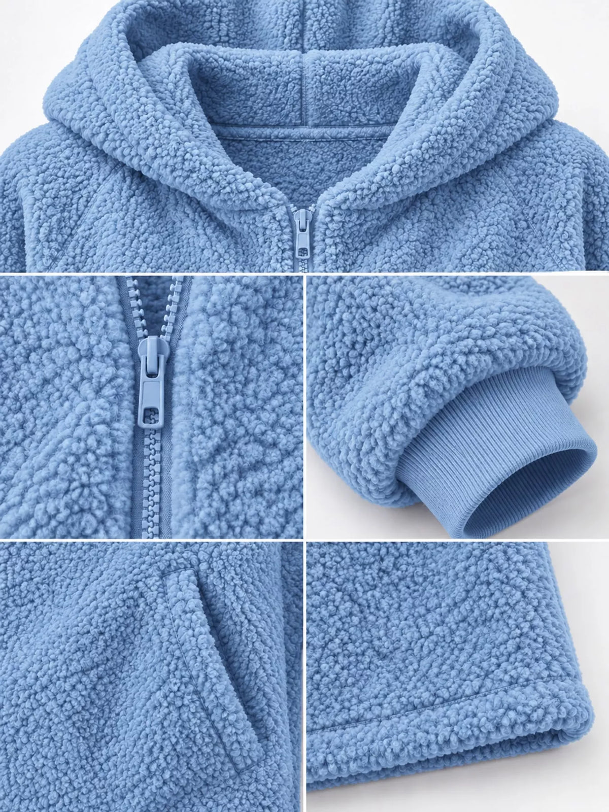 Long-sleeve coat, garment detail