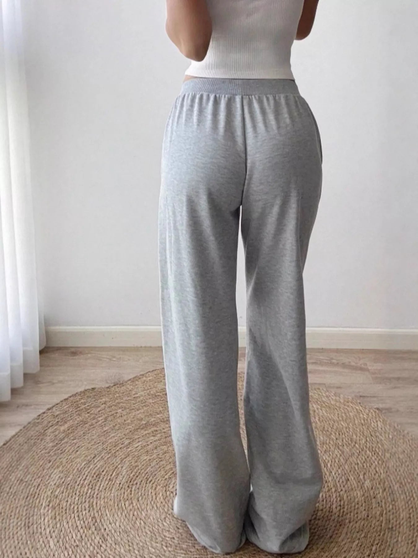 Trendsi Drawstring Wide Leg Pants -