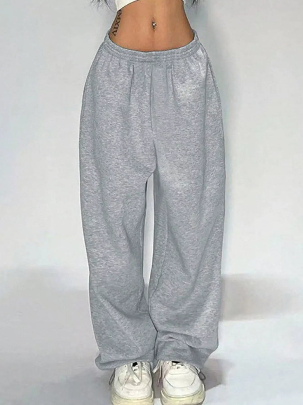High-Waisted Wide-Leg Pants — front view