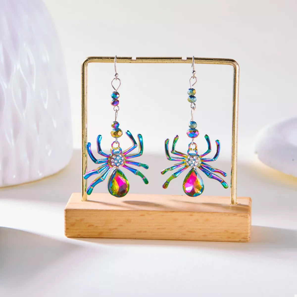 Trendsi Colorful Spider Drop Earrings -