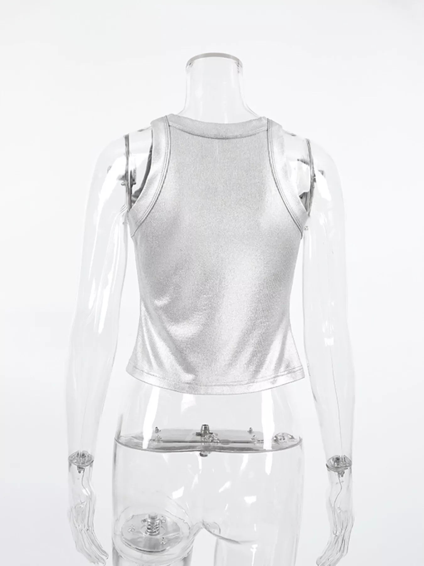 Trendsi Ribbed Racerback Tank Top -