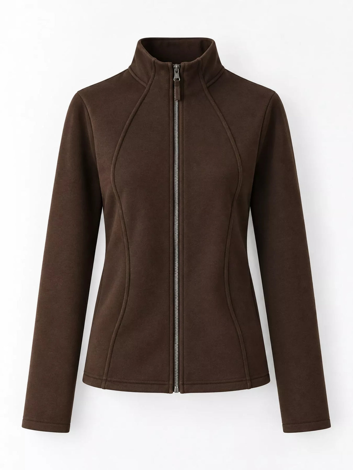 Slim-Fit Full-Zip Fleece Jacket — garment front