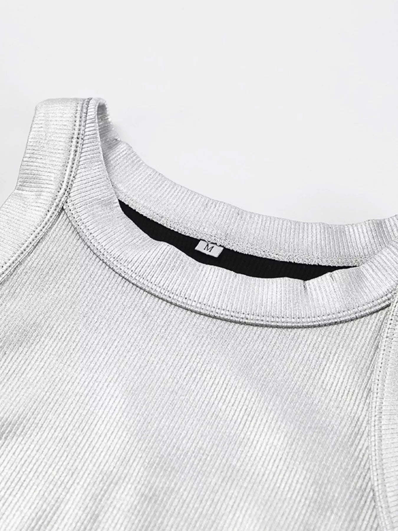 Trendsi Ribbed Racerback Tank Top -