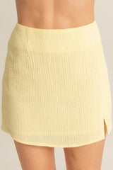 Trendsi HYFVE Ruched Bra Top and Mini Skirt Set -
