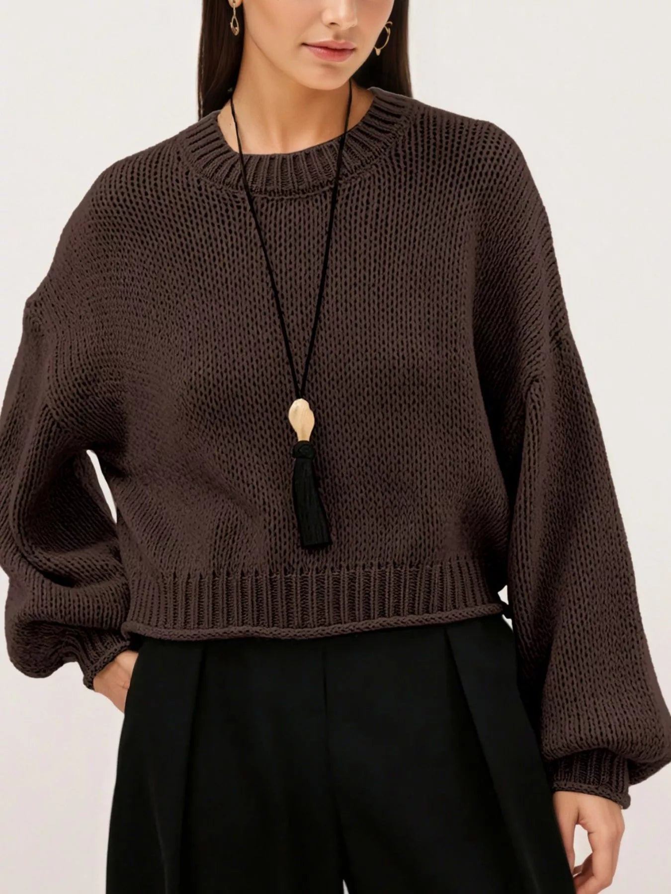 Trendsi Oversized Chunky Knit Sweater -