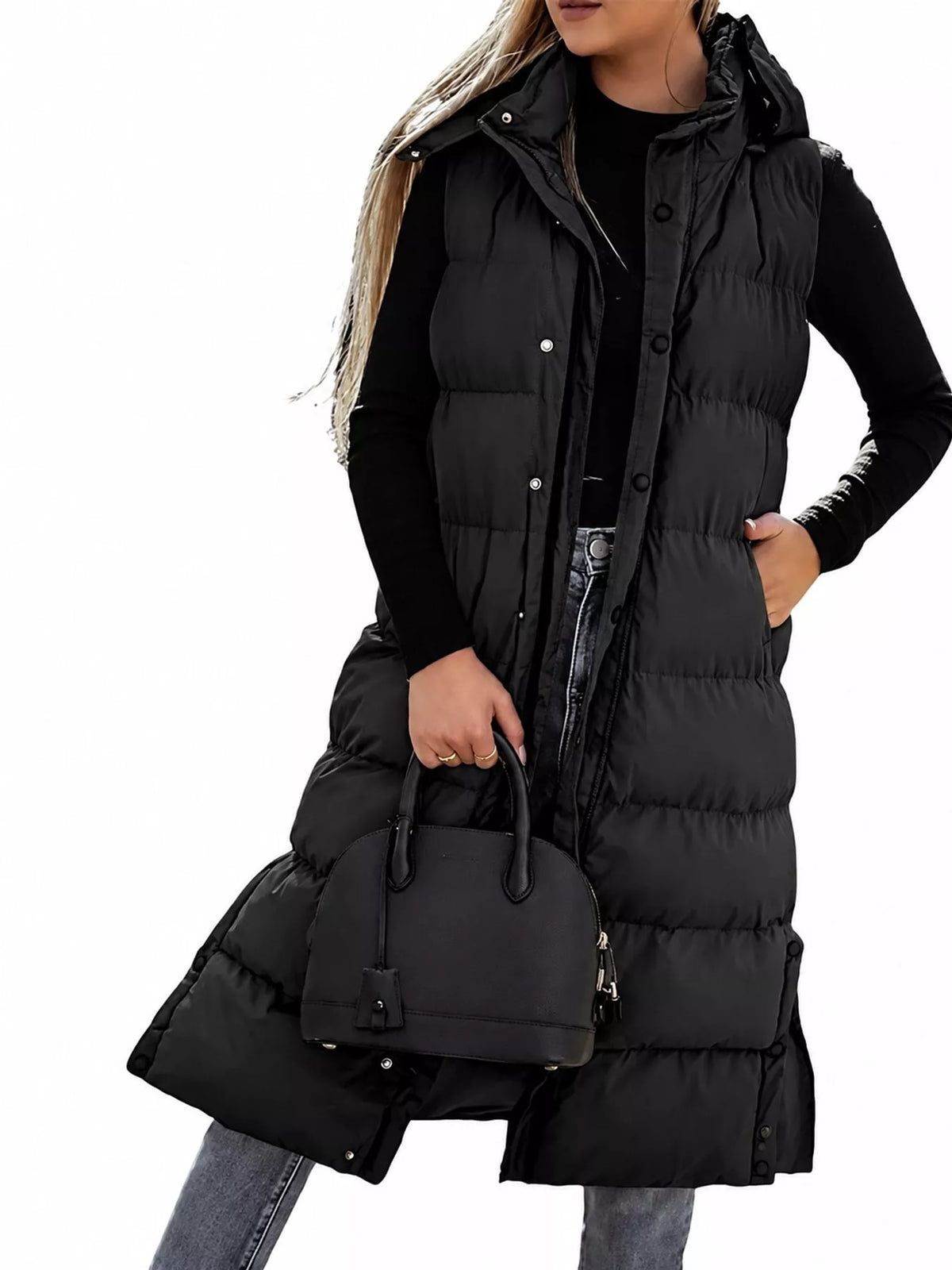 Black sleeveless vest