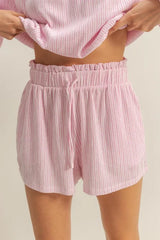 Trendsi HYFVE Off Shoulder Top and Shorts Set -