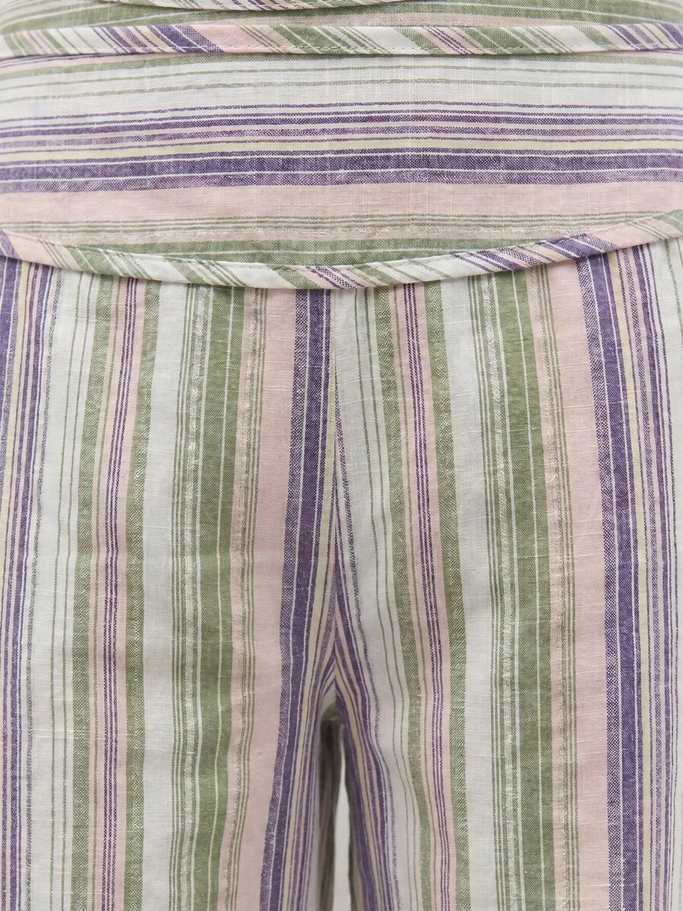 Trendsi Striped Wide-Leg Pants with Tie Waist -