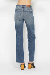 Trendsi Judy Blue Full Size Tummy Control Straight Jeans -
