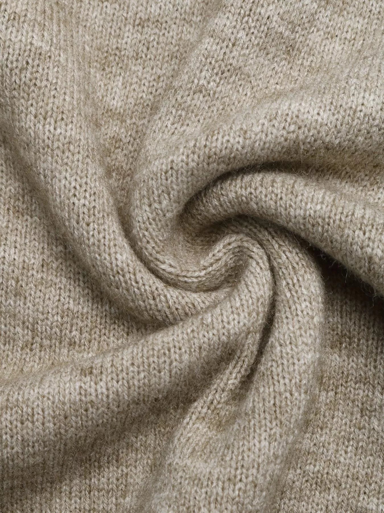 Trendsi Cozy Mock Neck Sweater with Contrast Trim -