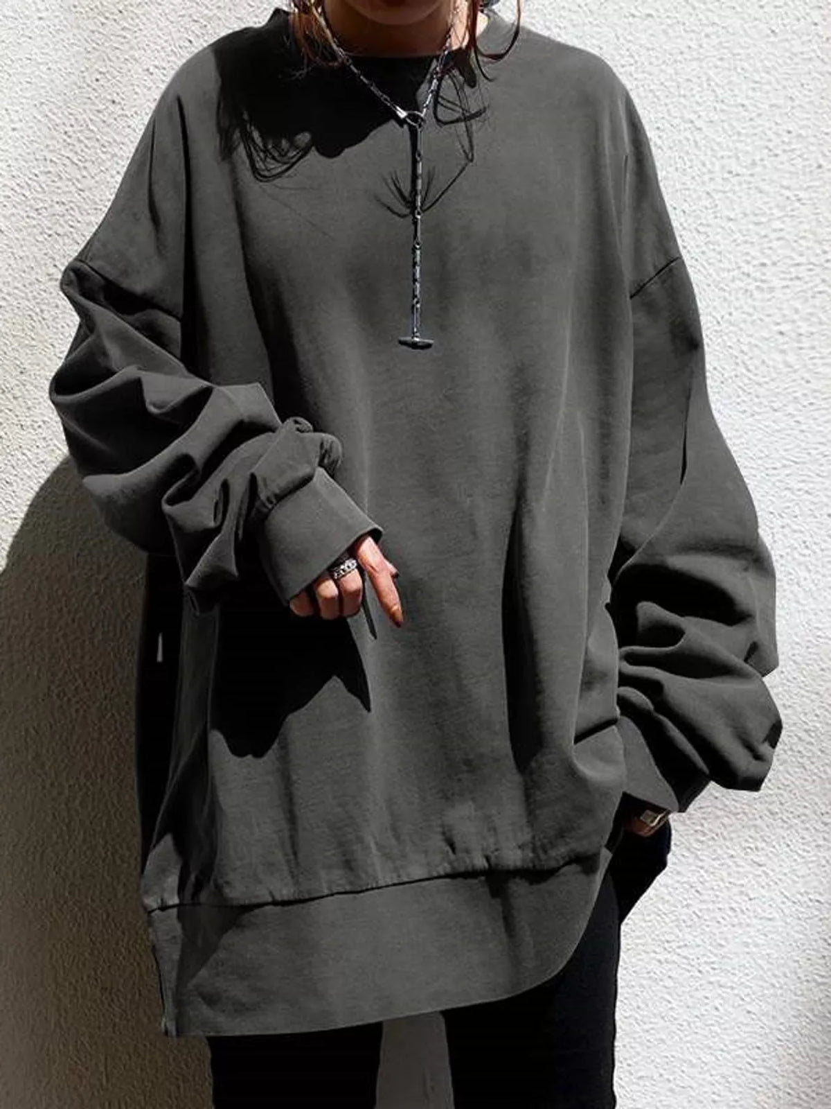 Gray relaxed sweatshirt