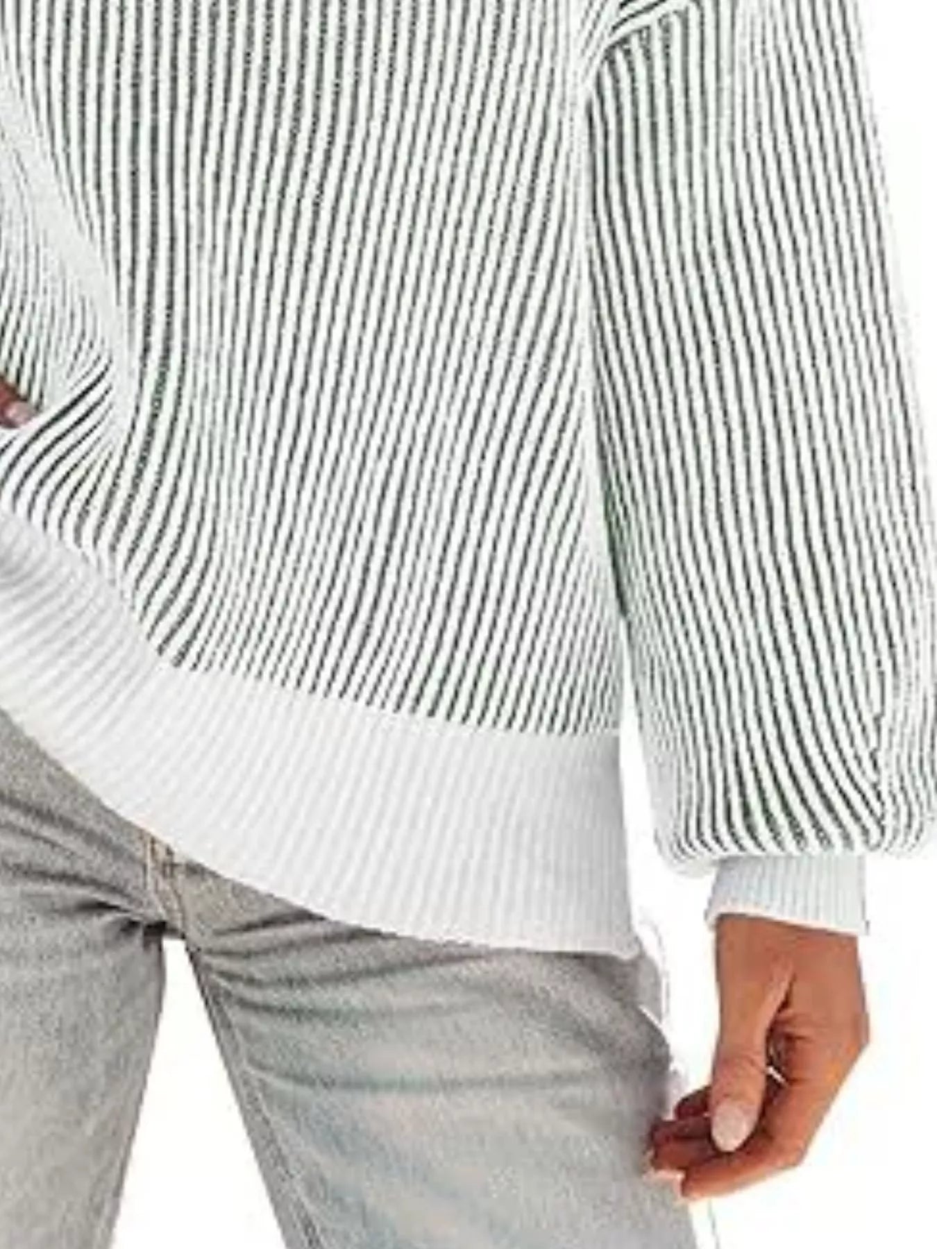 Trendsi Stripe Dropped Shoulder Sweater -