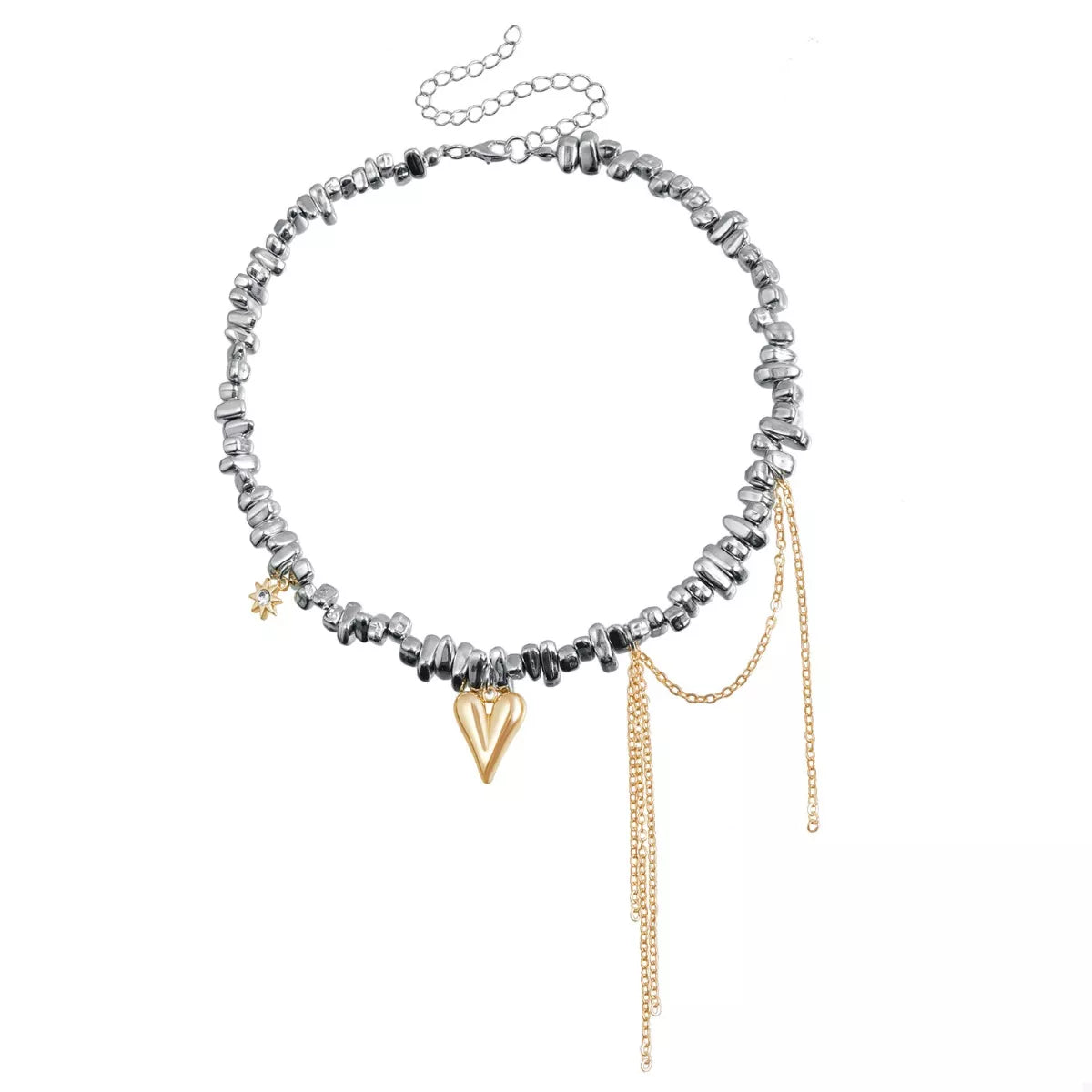 Trendsi Silver-Plated Heart Necklace -