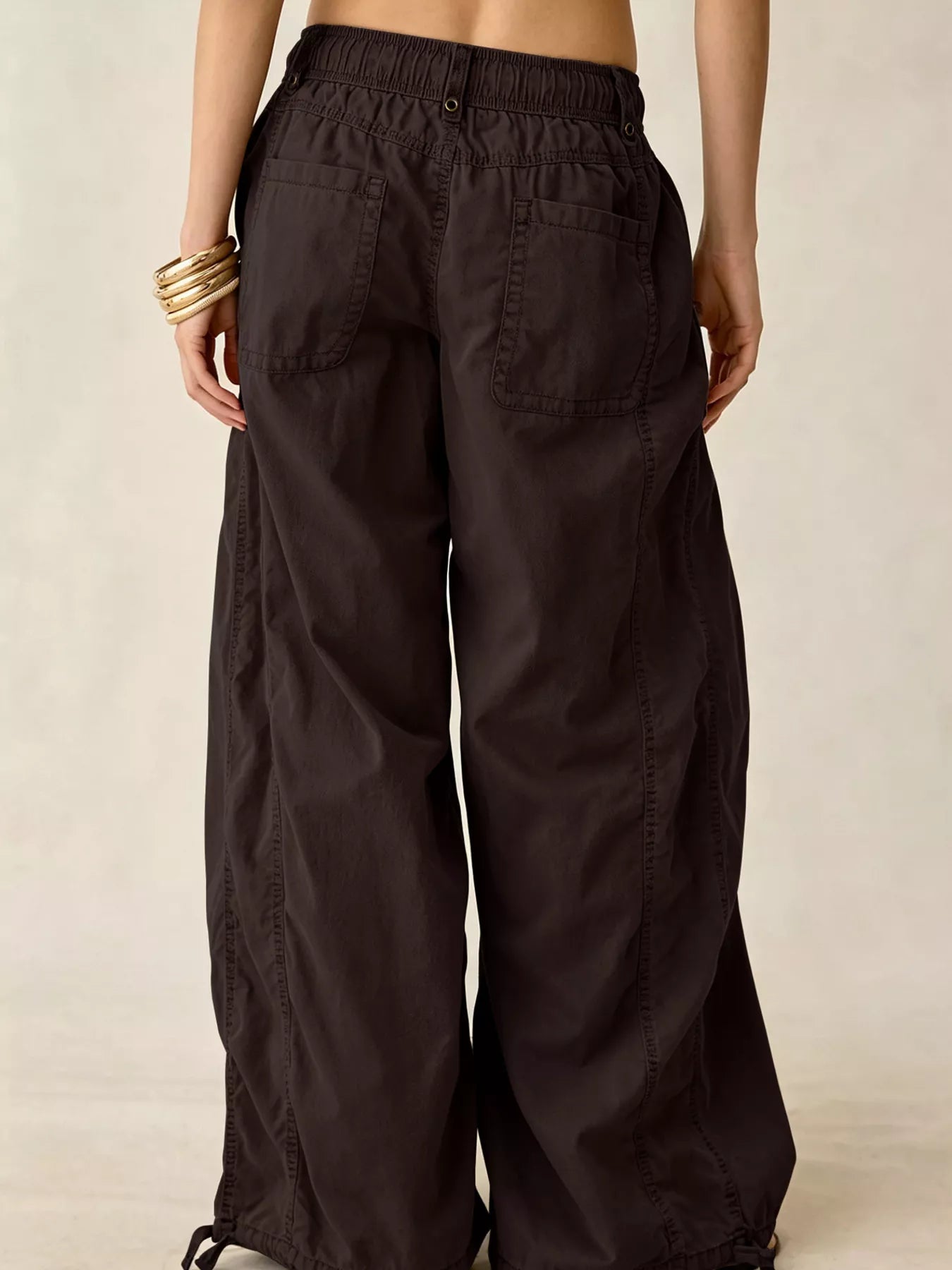 Trendsi High-Waisted Cargo Wide-Leg Pants -