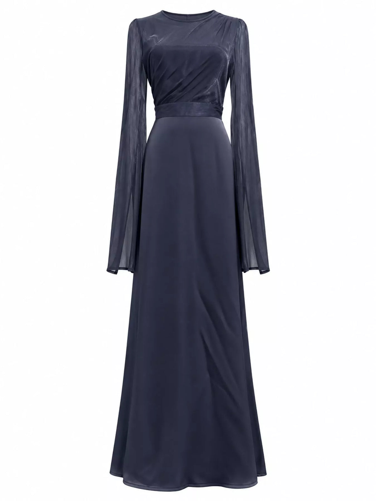Round Neck Maxi Dress — garment front