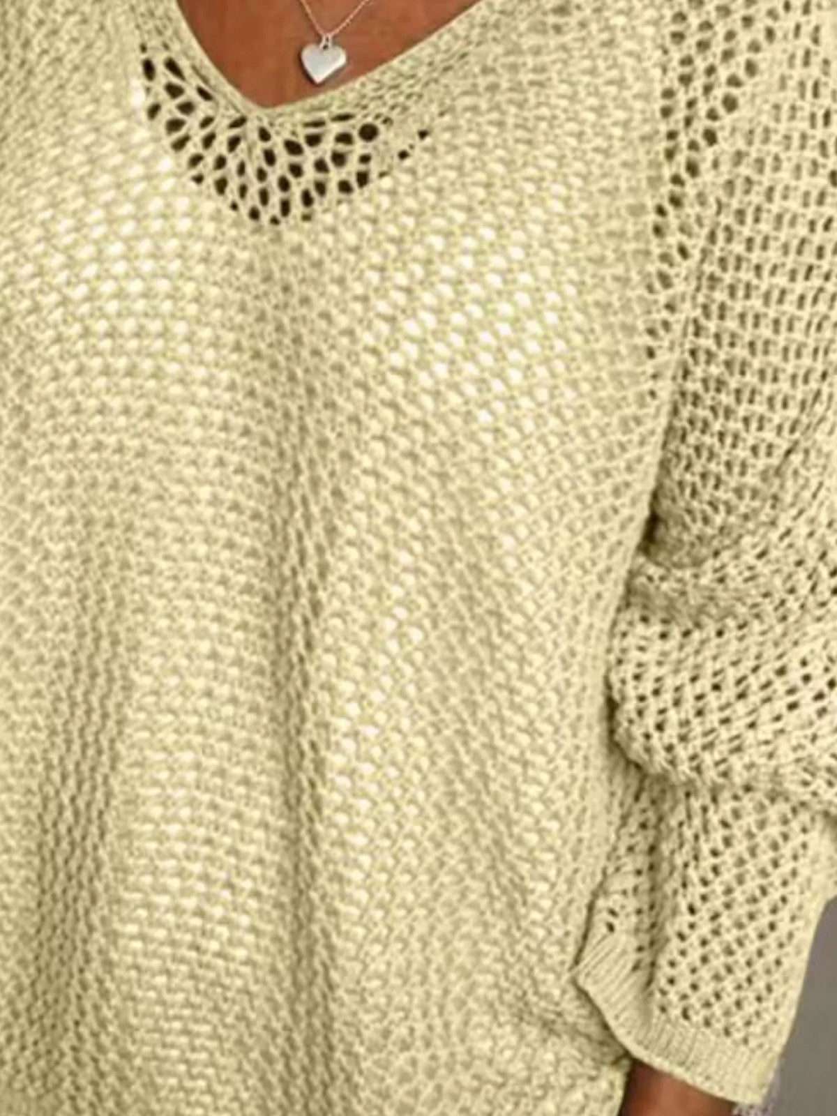 Trendsi Loose Knit Hooded Cover Up -