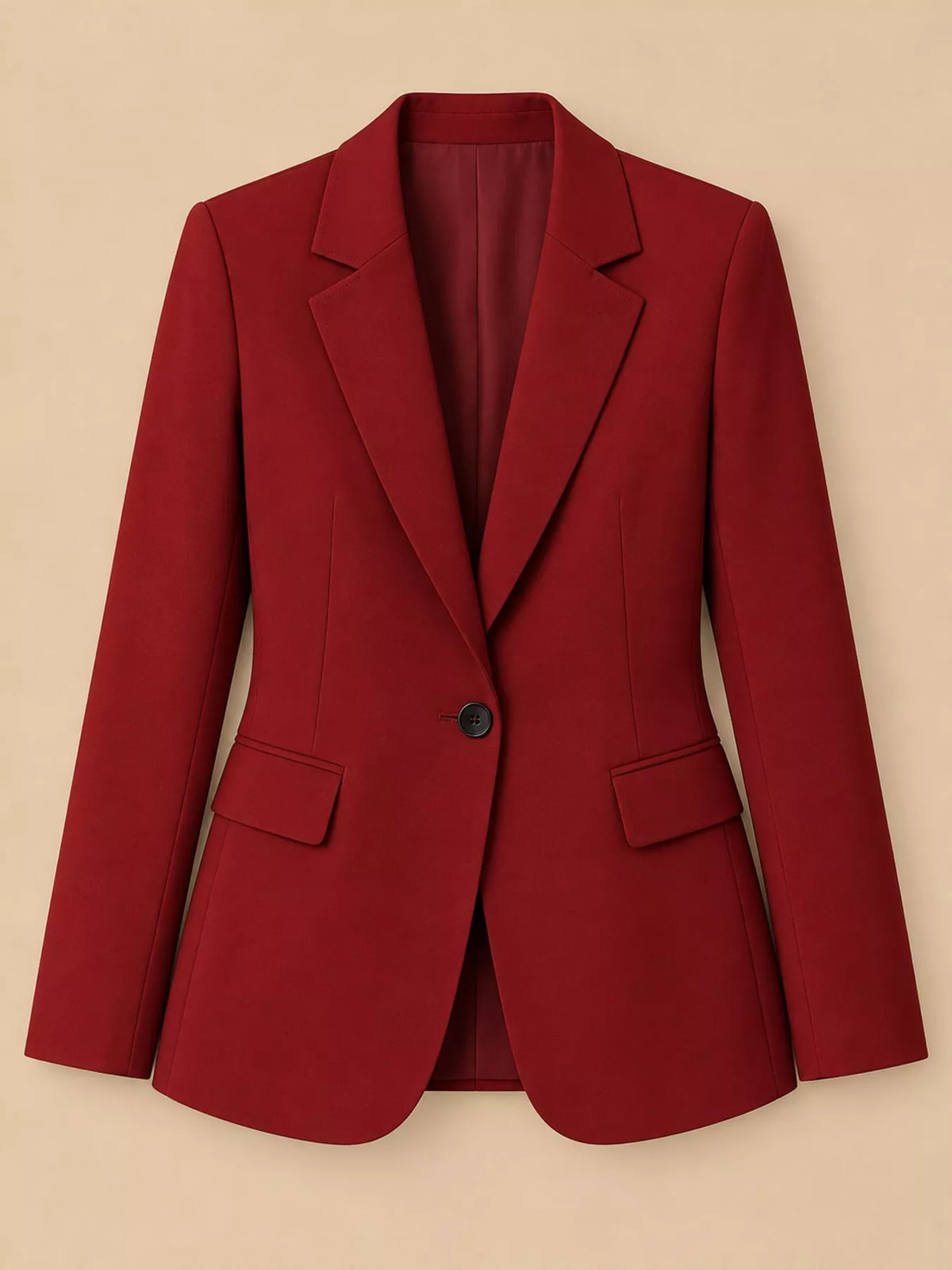 Collared long sleeve blazer, product view