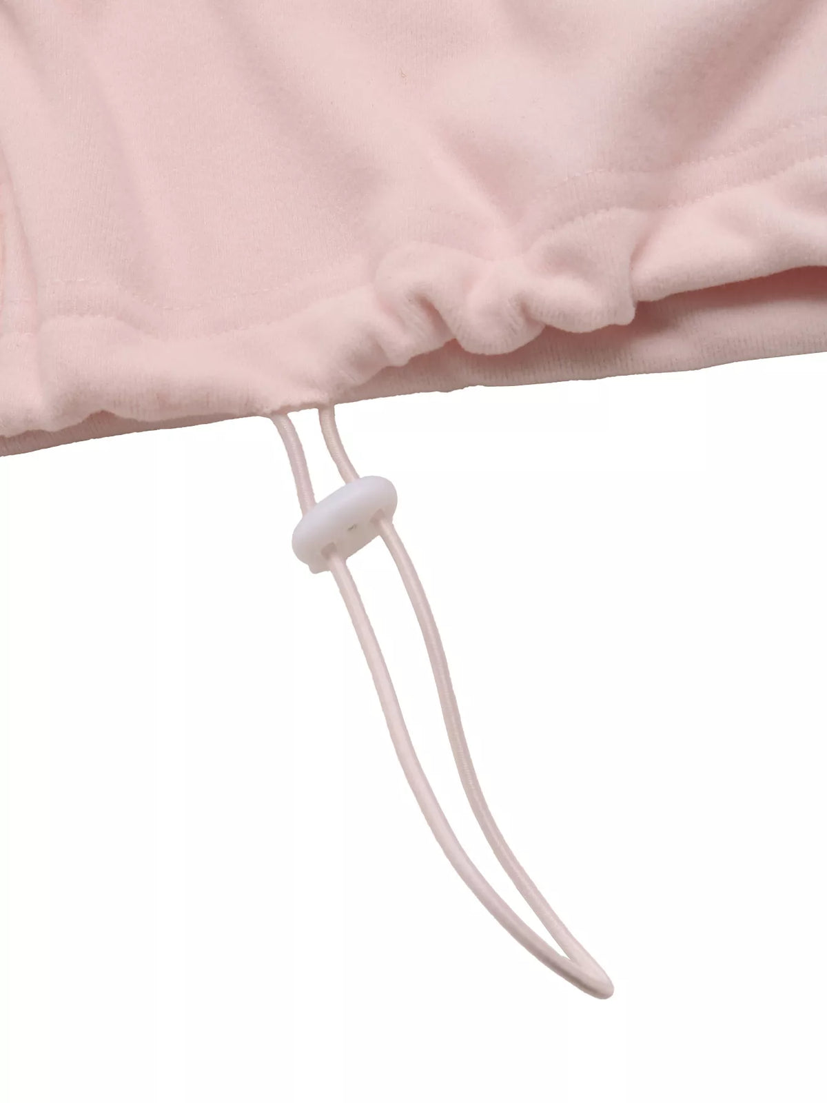Zip-Up Drawstring Hem Sweatshirt — construction details