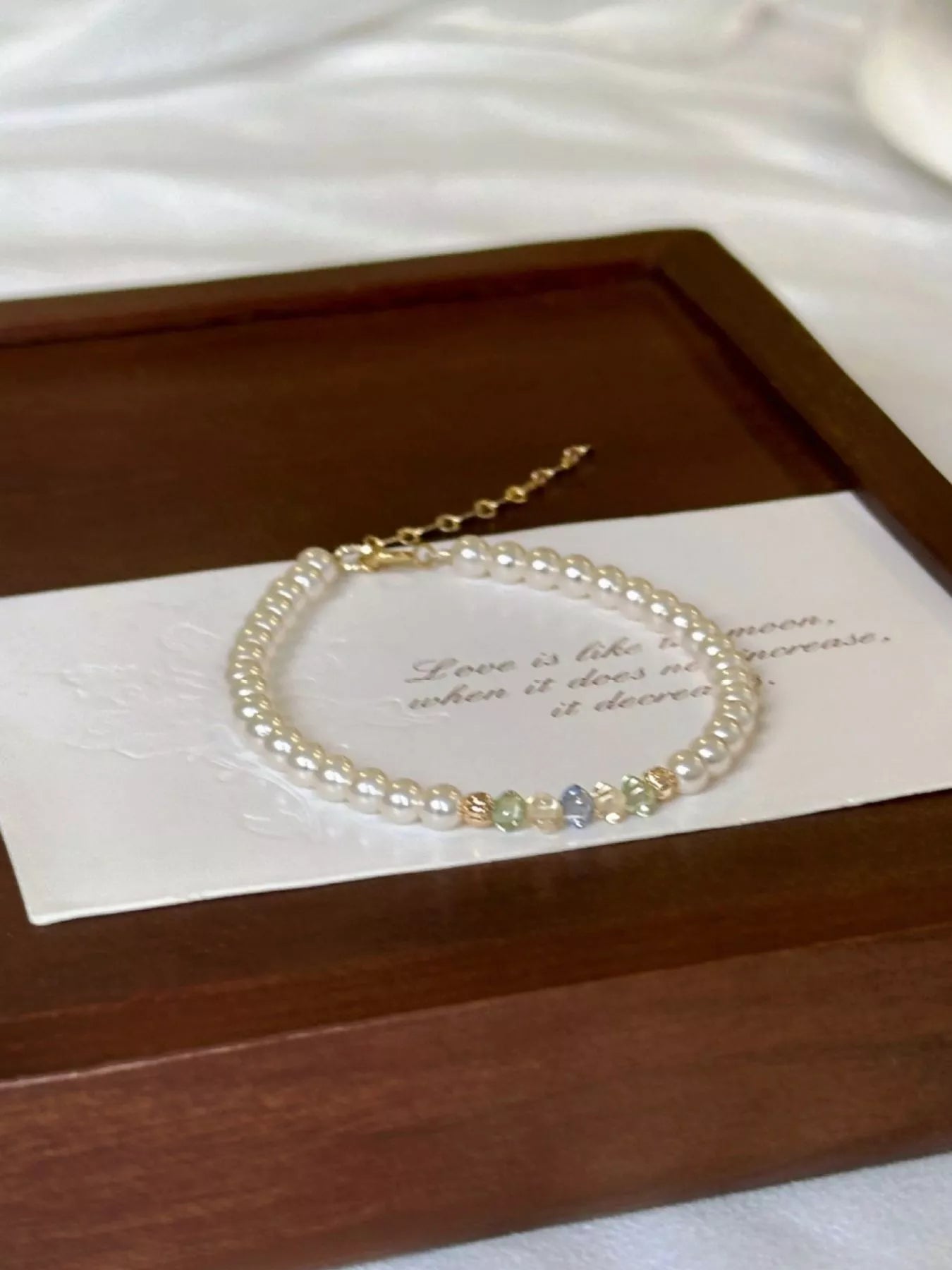 Trendsi 18K Gold-Plated Pearl Bracelet -