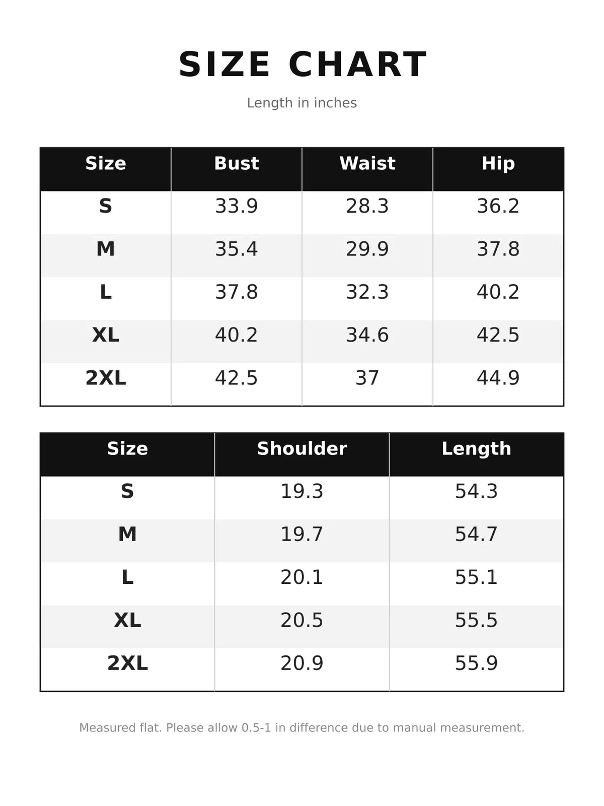 Size chart for women's slit sleeveless bodycon midi dress