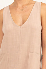Trendsi HYFVE V-Neck Sleeveless Romper with Pockets -