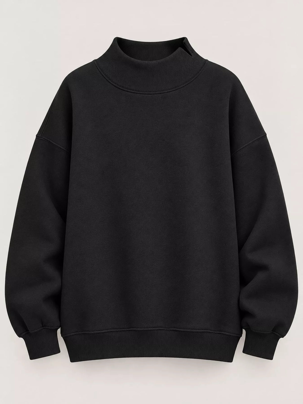 Oversized sweatshirt, black flat lay