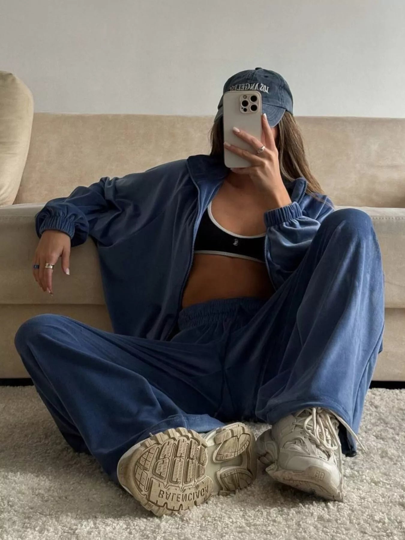 Trendsi Zip-Up Hoodie and Joggers Set -