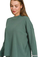 Trendsi Zenana Viscose Sweater Top & Pants Set -