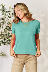 Trendsi Basic Bae Full Size Round Neck Short Sleeve T-Shirt -