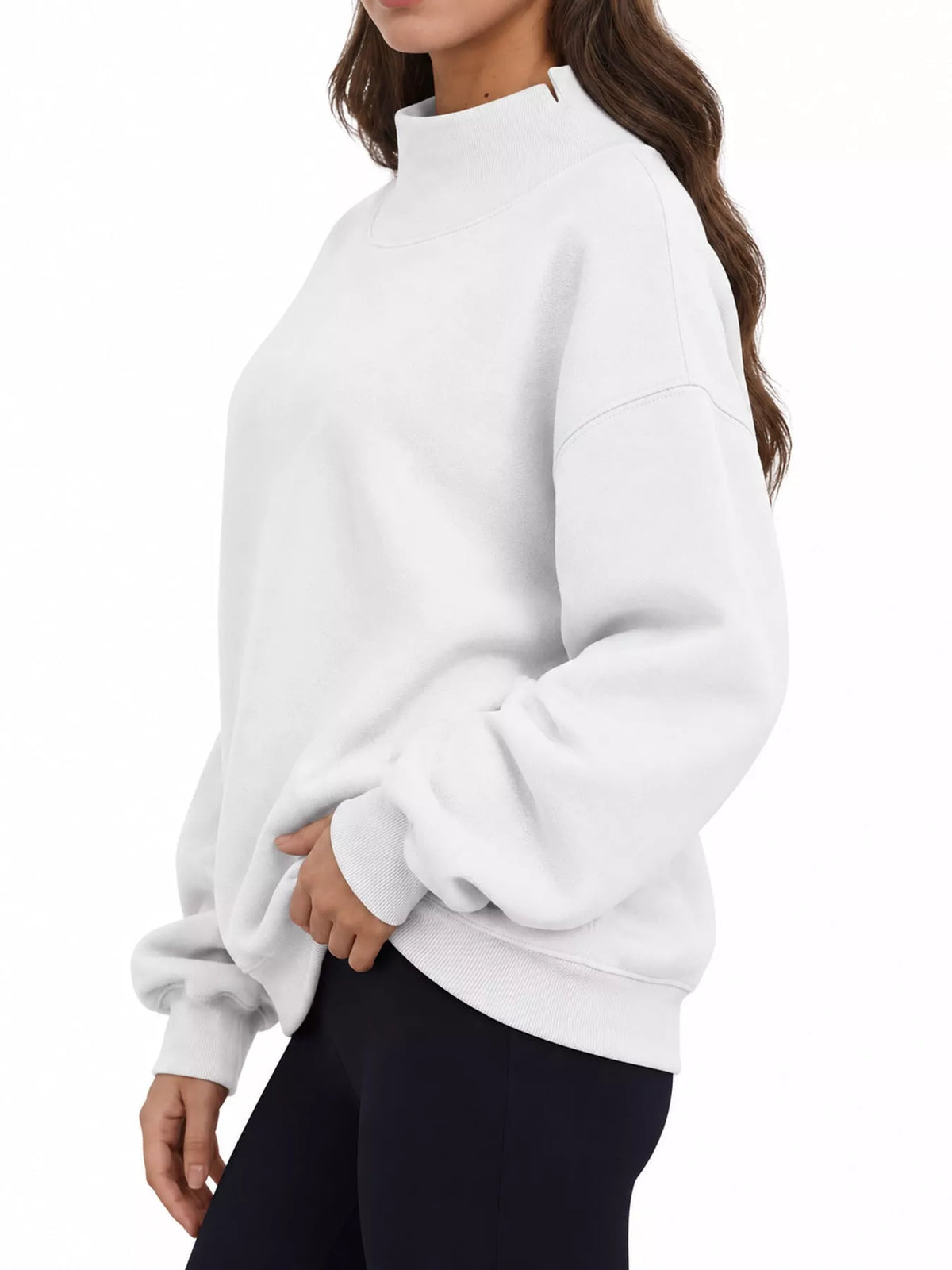 Oversized sweatshirt, white side