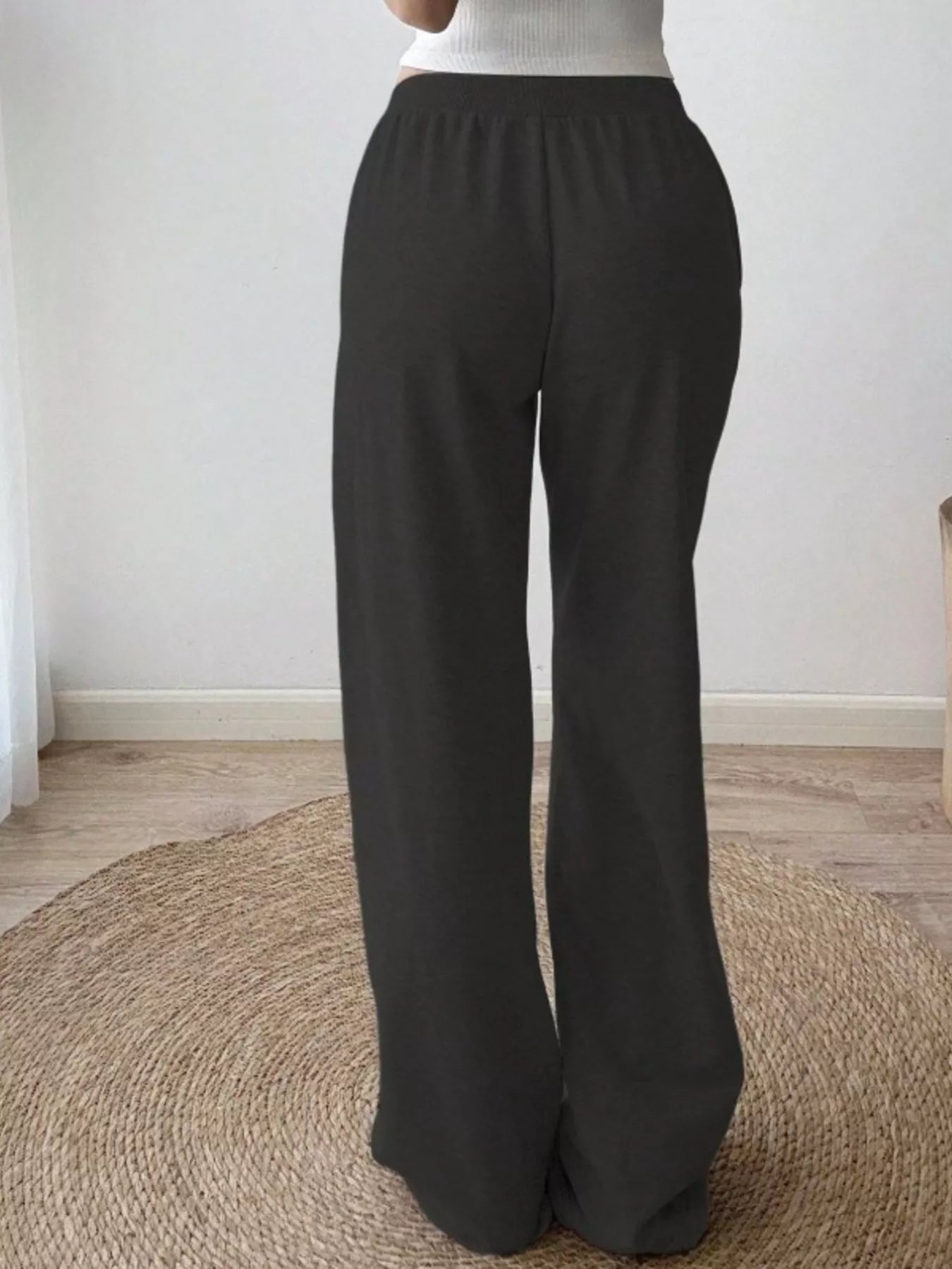 Trendsi Drawstring Wide Leg Pants -