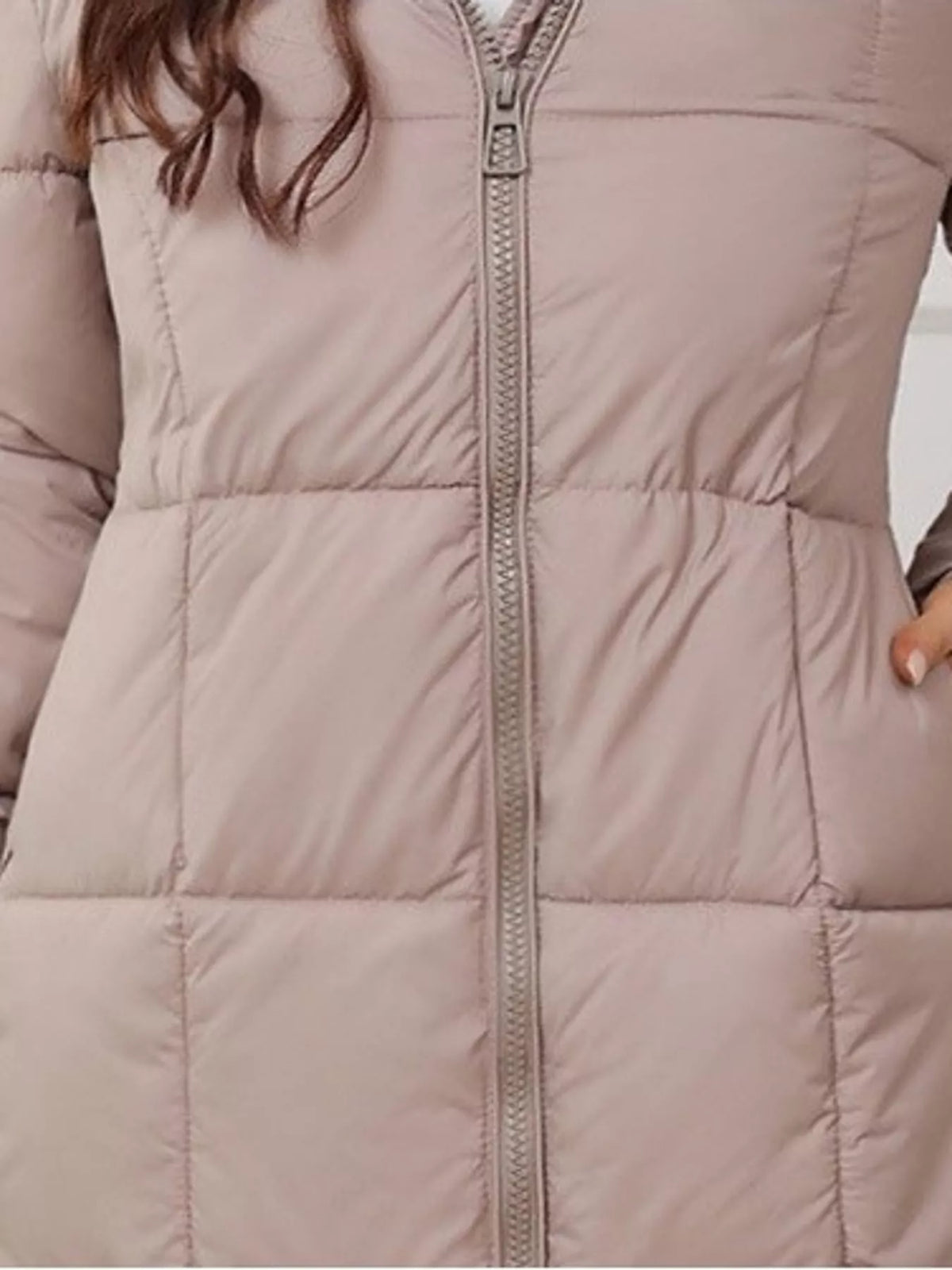 Long-sleeve coat, garment detail