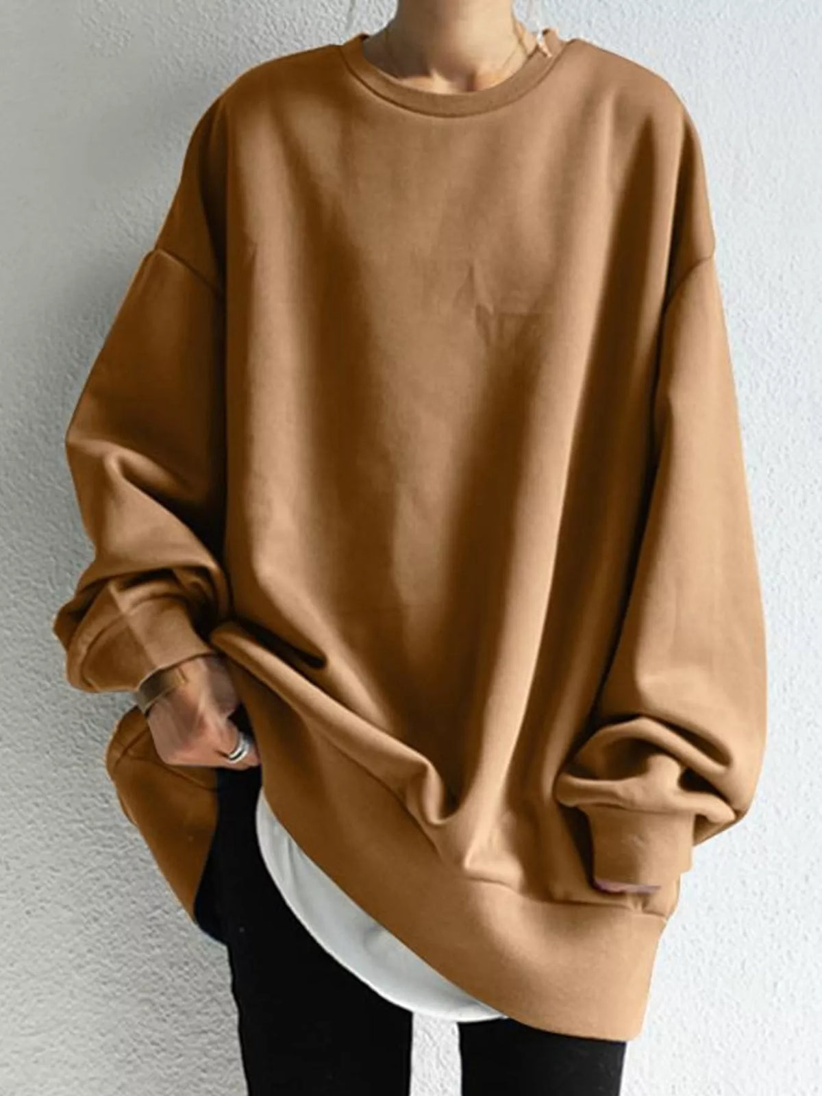 Brown relaxed sweatshirt