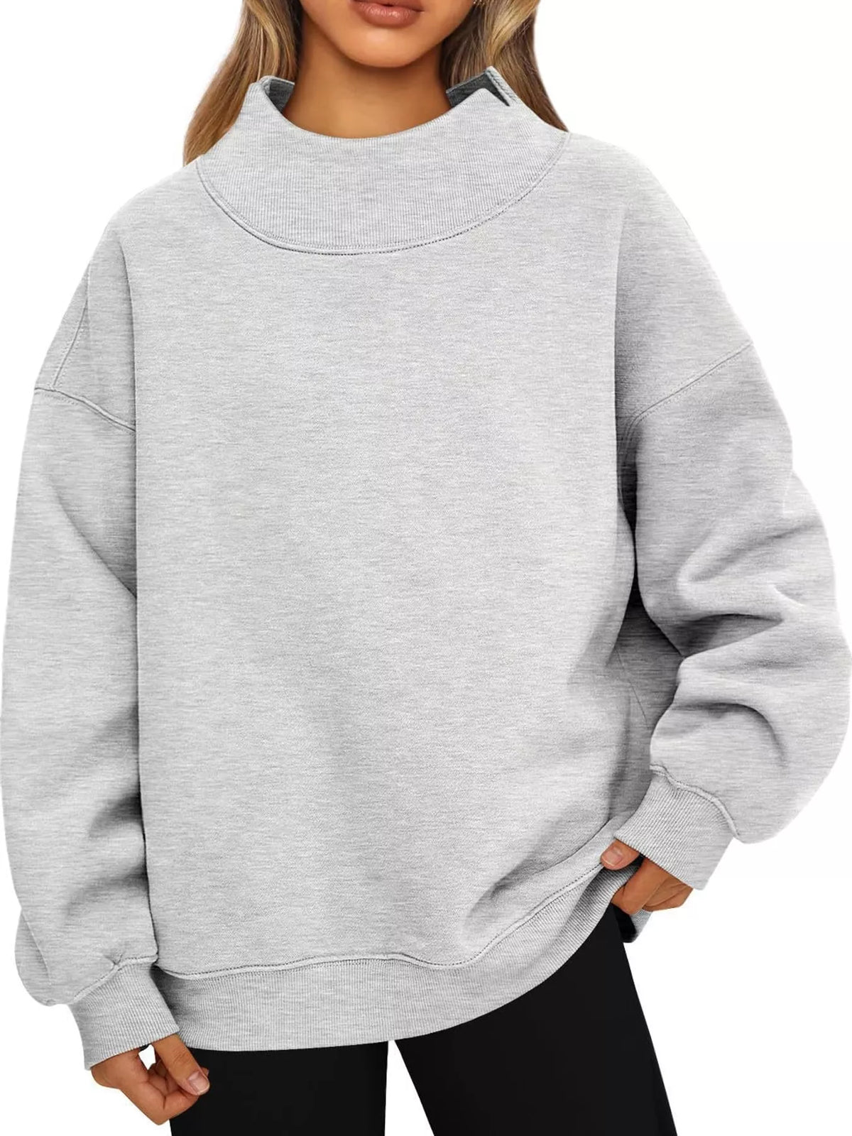 Oversized sweatshirt, gray front