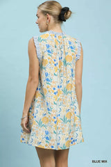 Trendsi Umgee Floral Print Babydoll Dress - Dresses