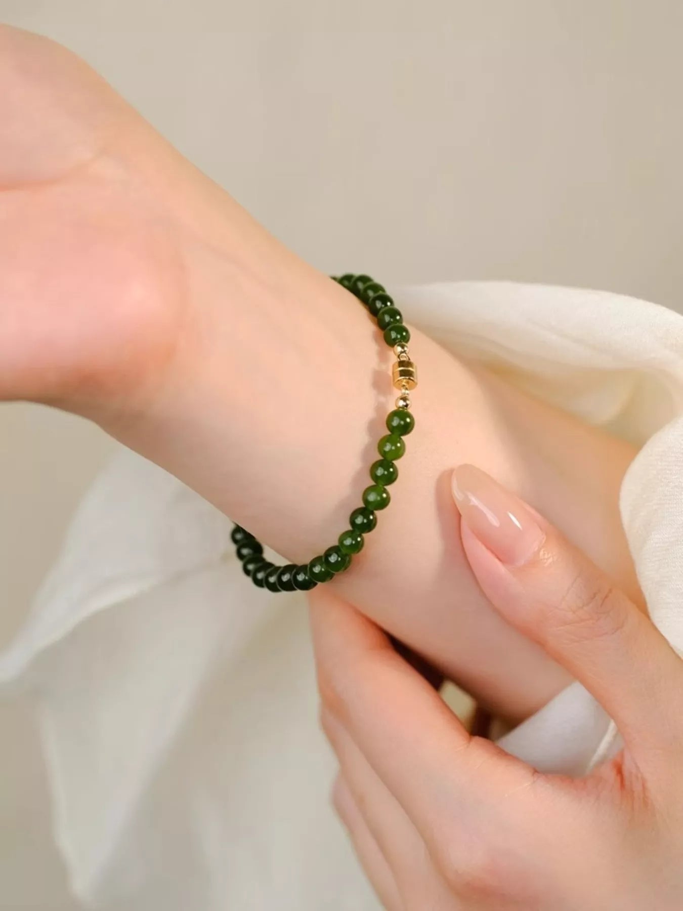Trendsi Agate Beaded Bracelet -