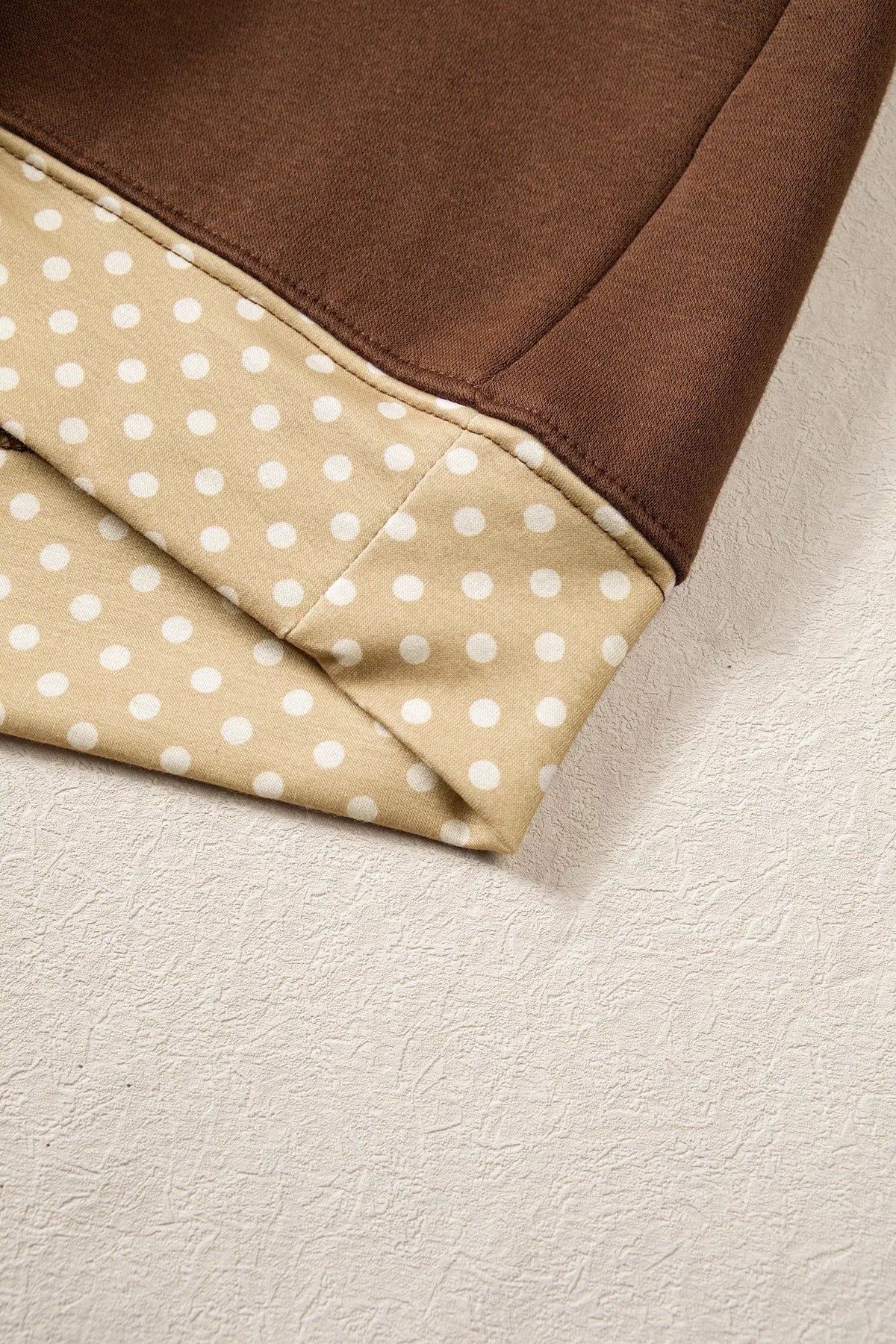 BLESSED sweatshirt, polka-dot hem