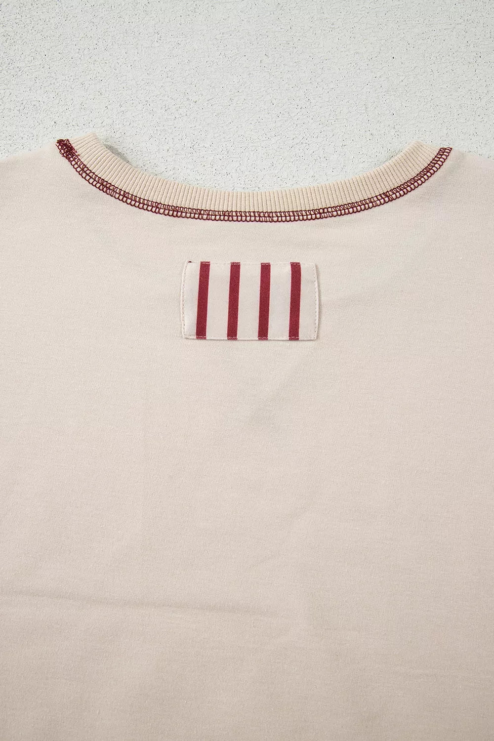 Trendsi Slit Striped Long Sleeve Sweatshirt -