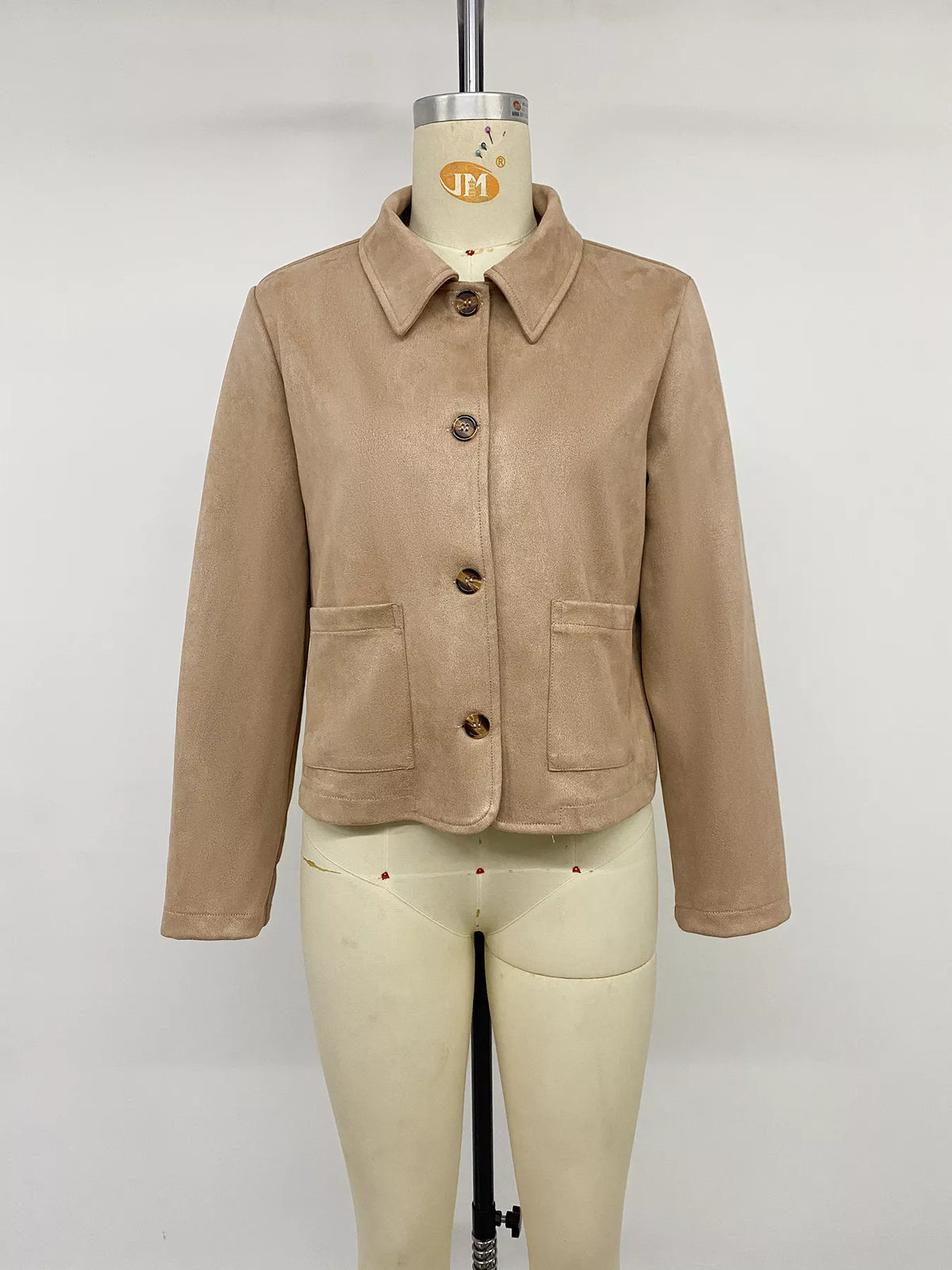 Trendsi Collared Neck Button Up Jacket -