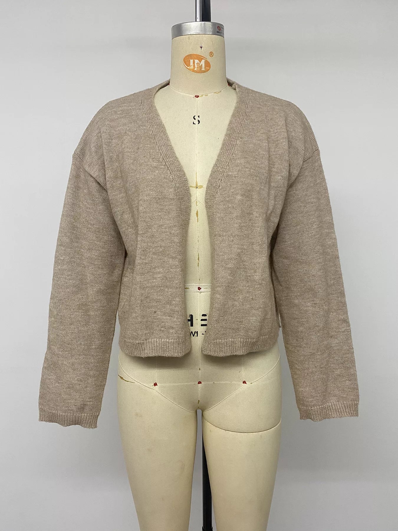 Trendsi Open-Front Knit Cardigan -