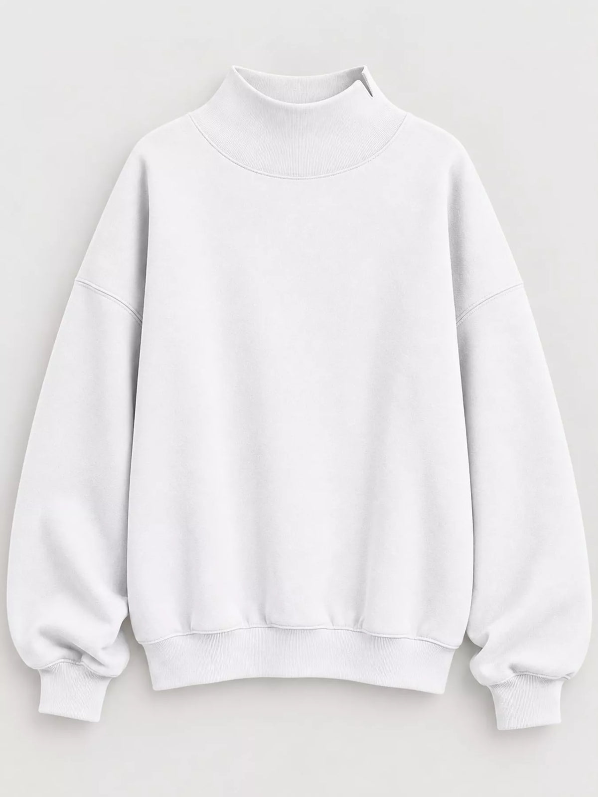 Oversized sweatshirt, white flat lay