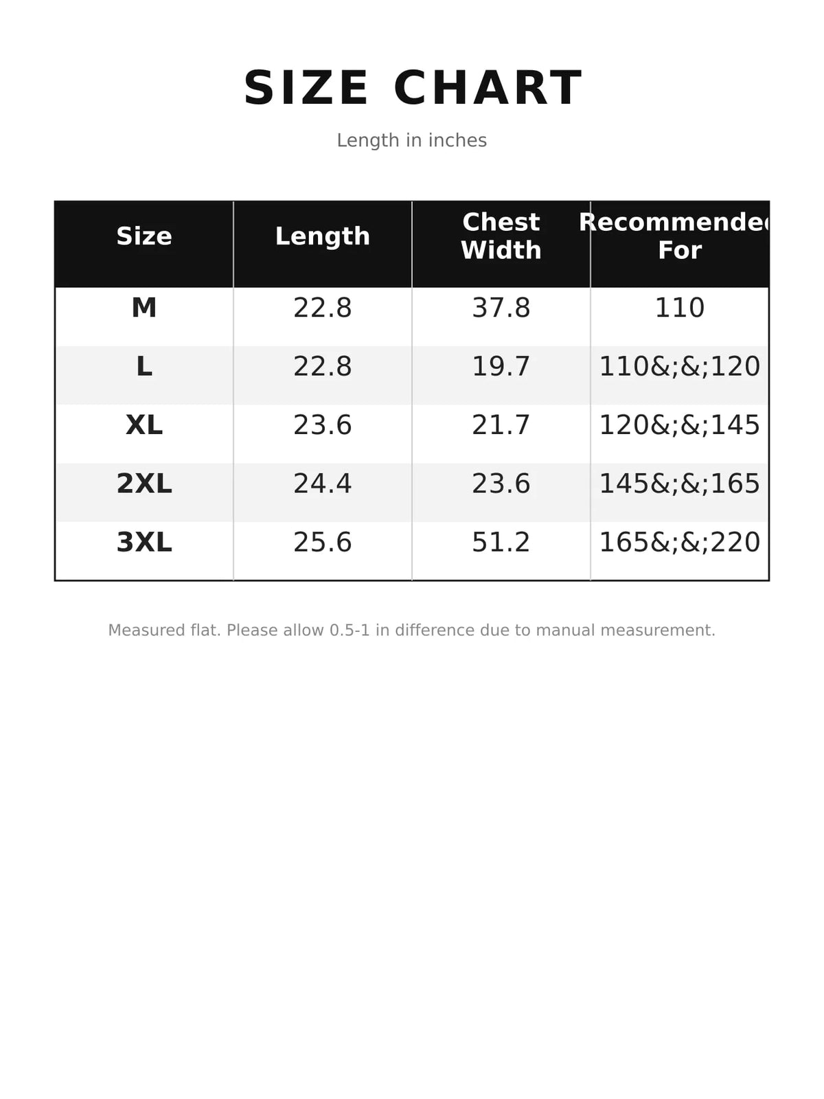 Cable-knit sweater vest, size chart