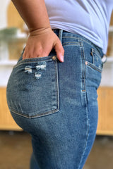Trendsi Judy Blue Full Size Tummy Control High Waist Slim Jeans -